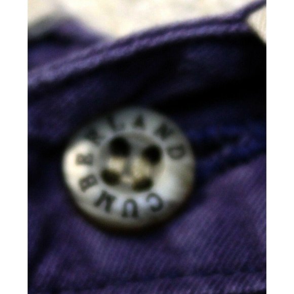 Cumberland Outfitters Button Down Shirt Purple White Mens Size L Pockets Snaps - Picture 2 of 7